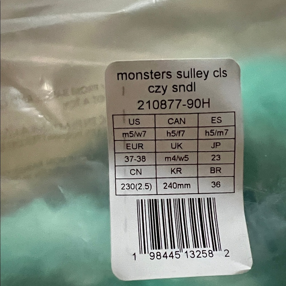 CROCS Monsters Sulley cozy sandals slippers - Picture 8 of 8